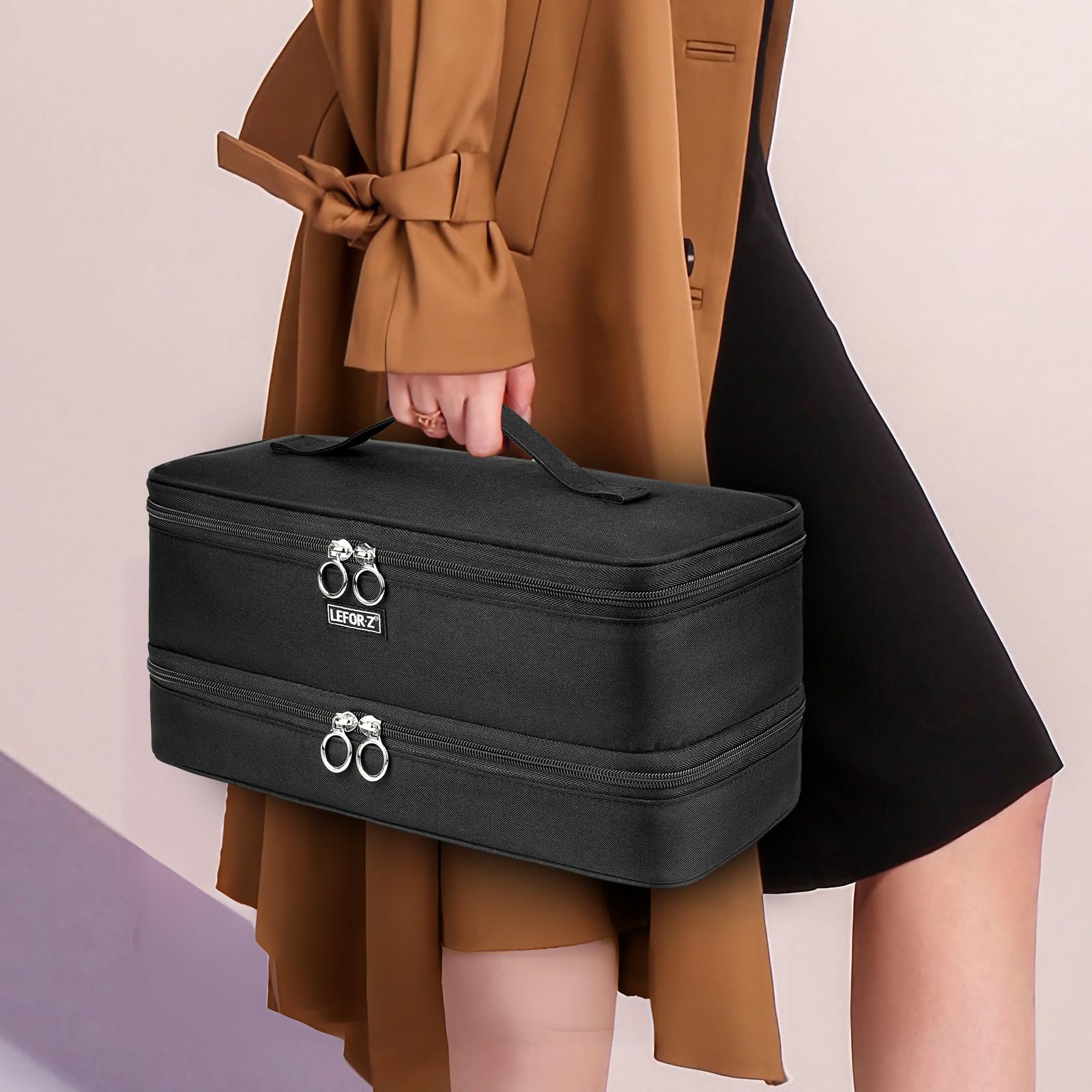 Diseño portable de LEFOR·Z con asa para viajar con comodidad