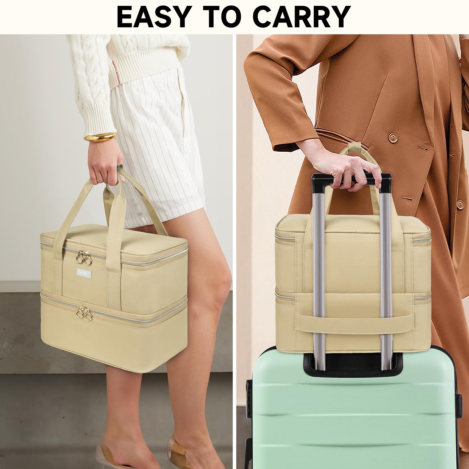 LEFOR-Z para viajes: organizador compacto para uñas y accesorios.