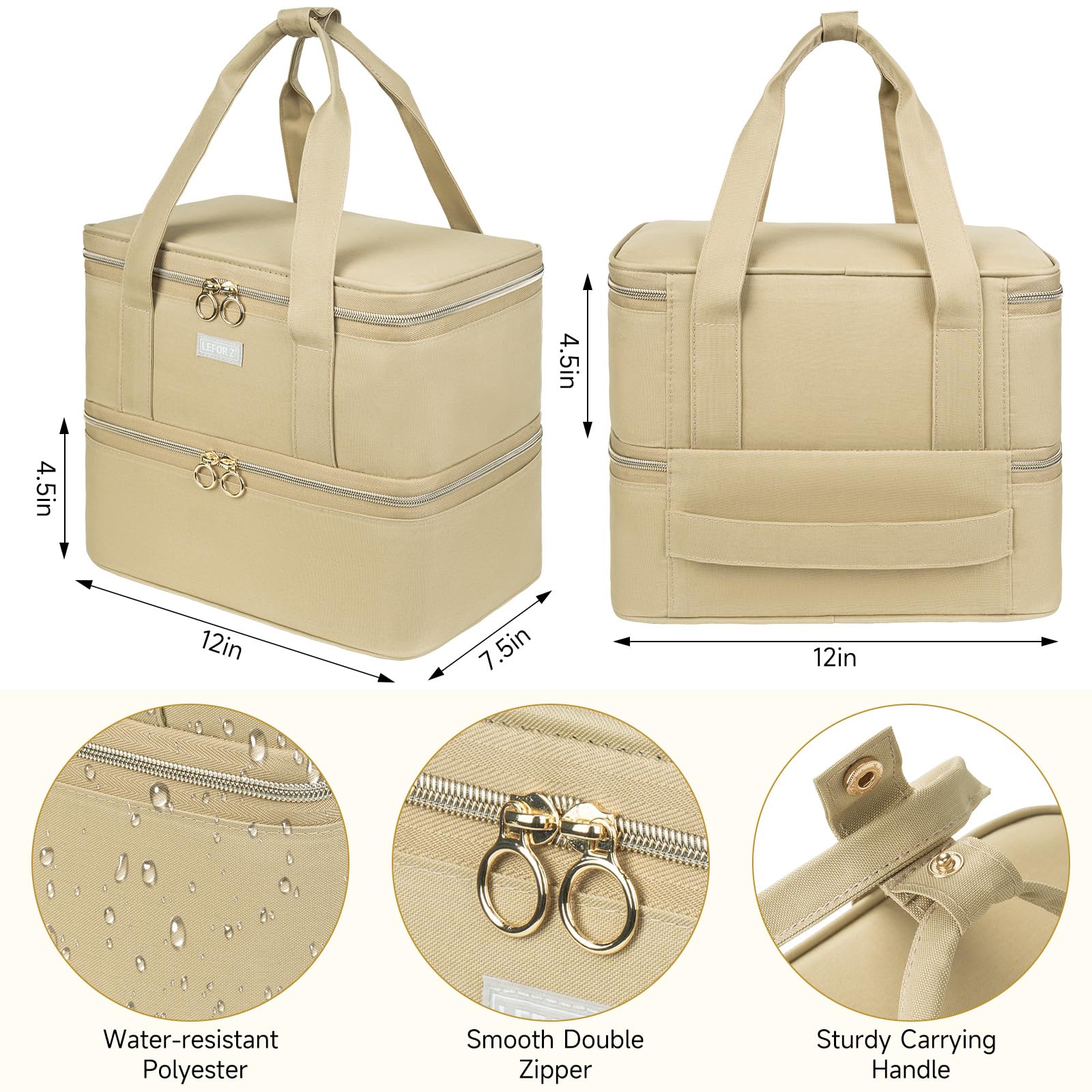 Interior de LEFOR-Z con divisor suave para 40 esmaltes de 15 ml.