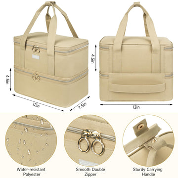 Interior de LEFOR-Z con divisor suave para 40 esmaltes de 15 ml.