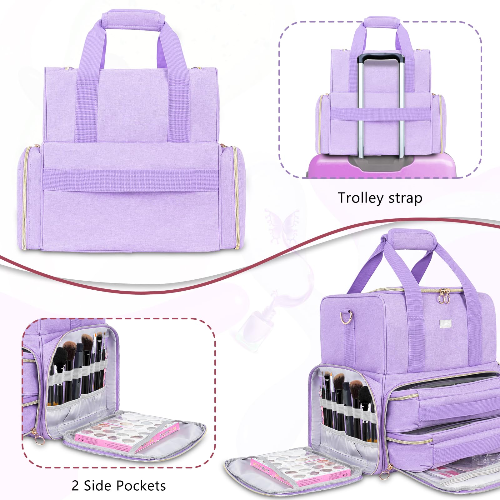 LEFOR·Z material poliester resistente y interior acolchado protege botellas.