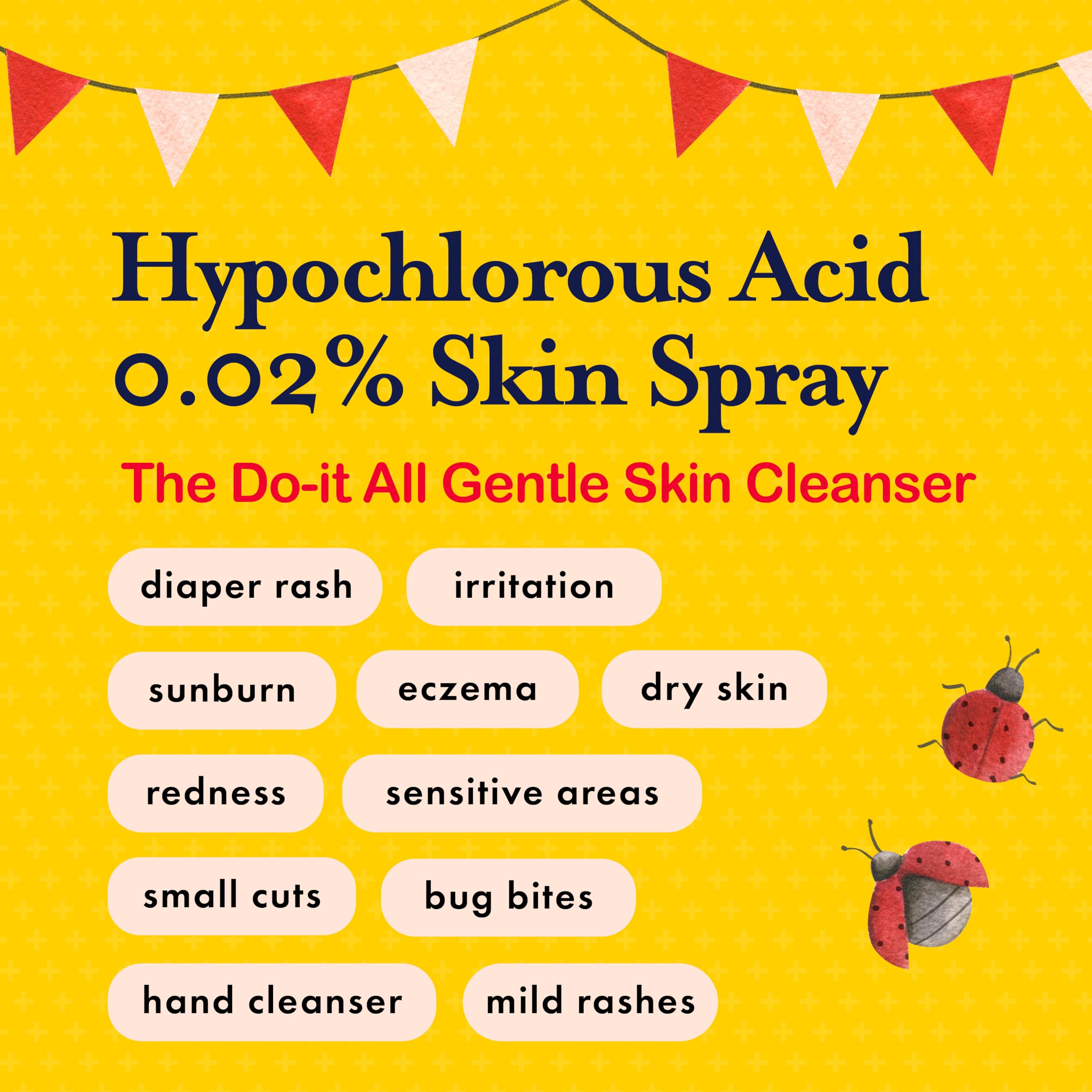spray hipocloroso Legado Familiar para la zona del pañal, limpieza suave