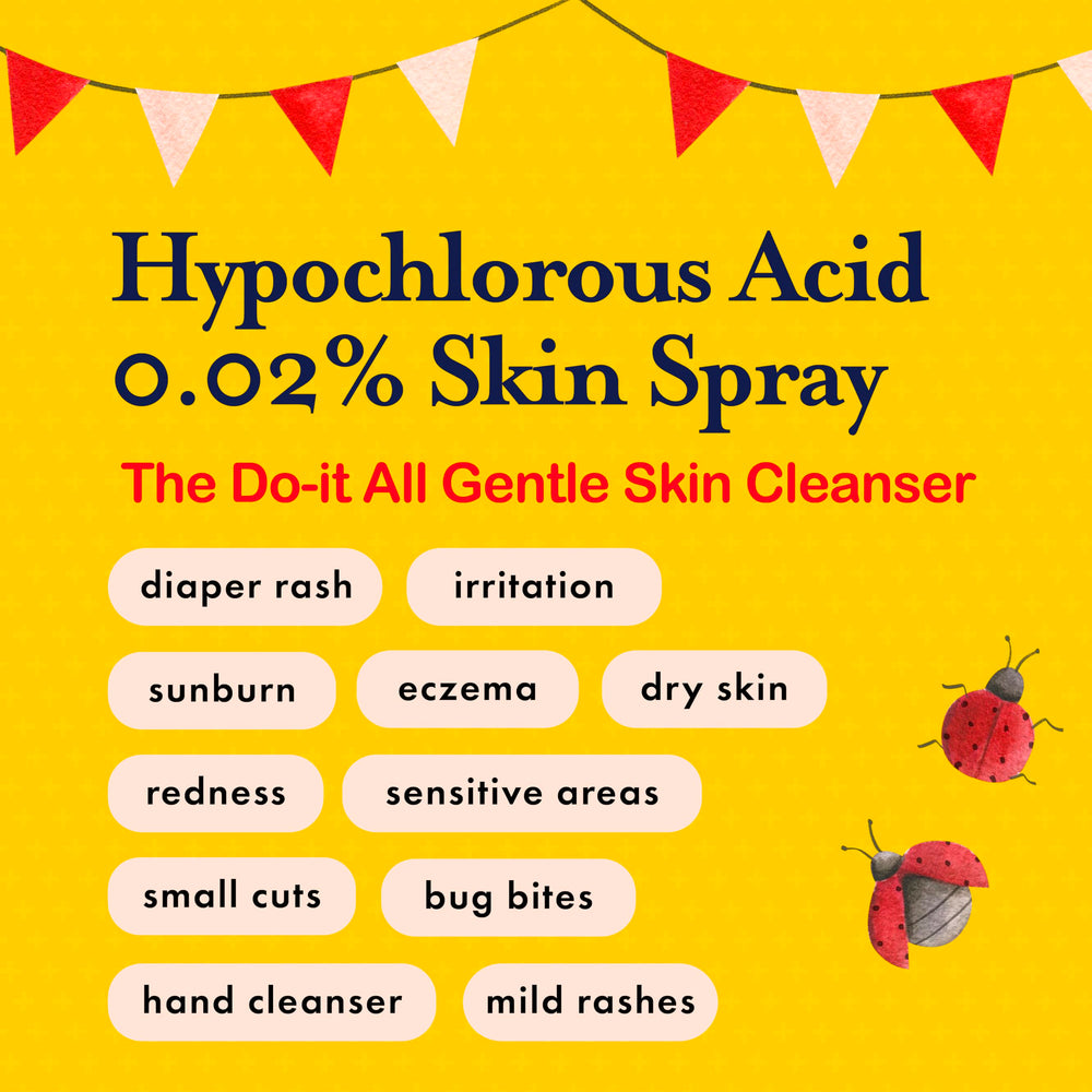 spray hipocloroso Legado Familiar para la zona del pañal, limpieza suave