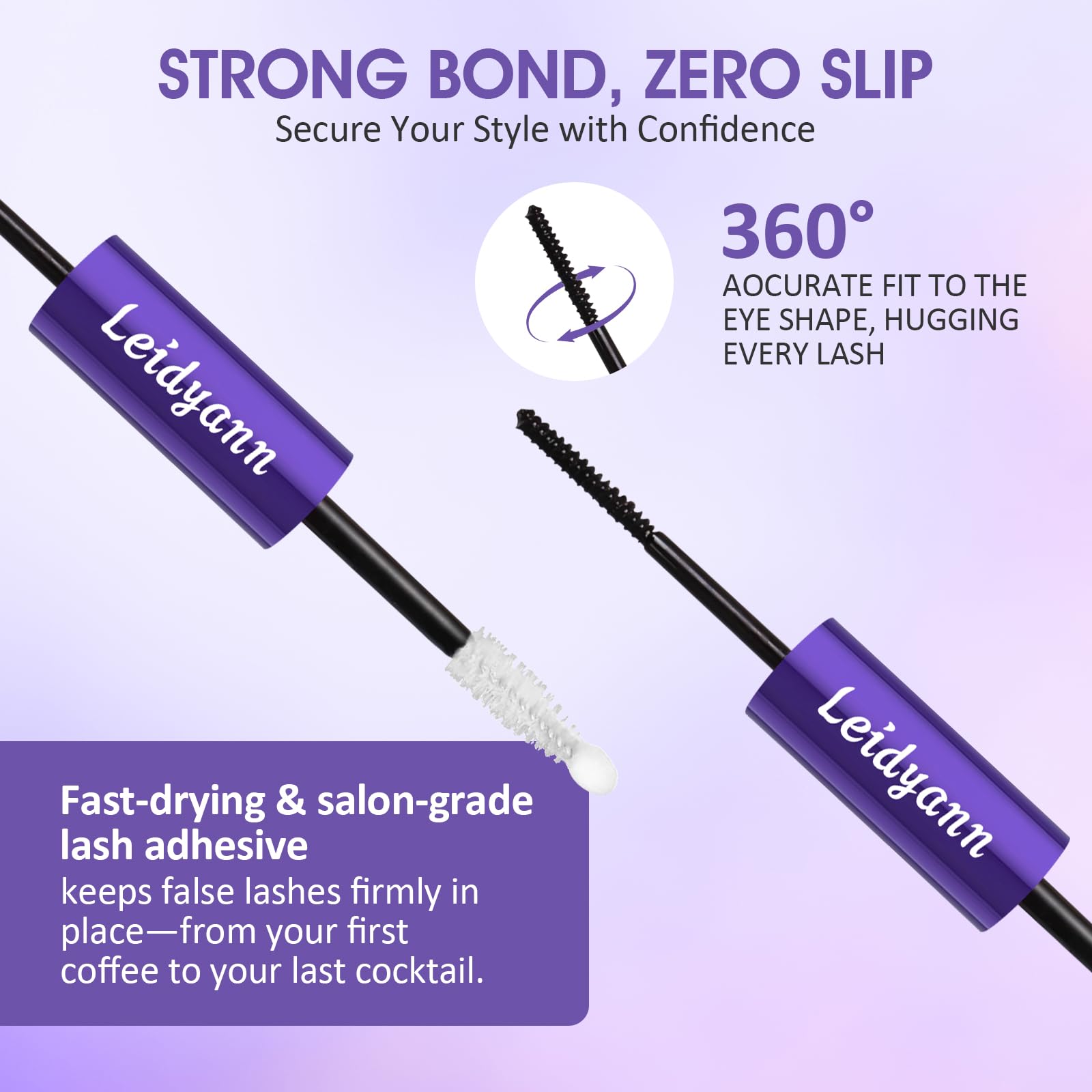 Resultados estilo salón en casa con Leidyann Lash Bond & Seal.