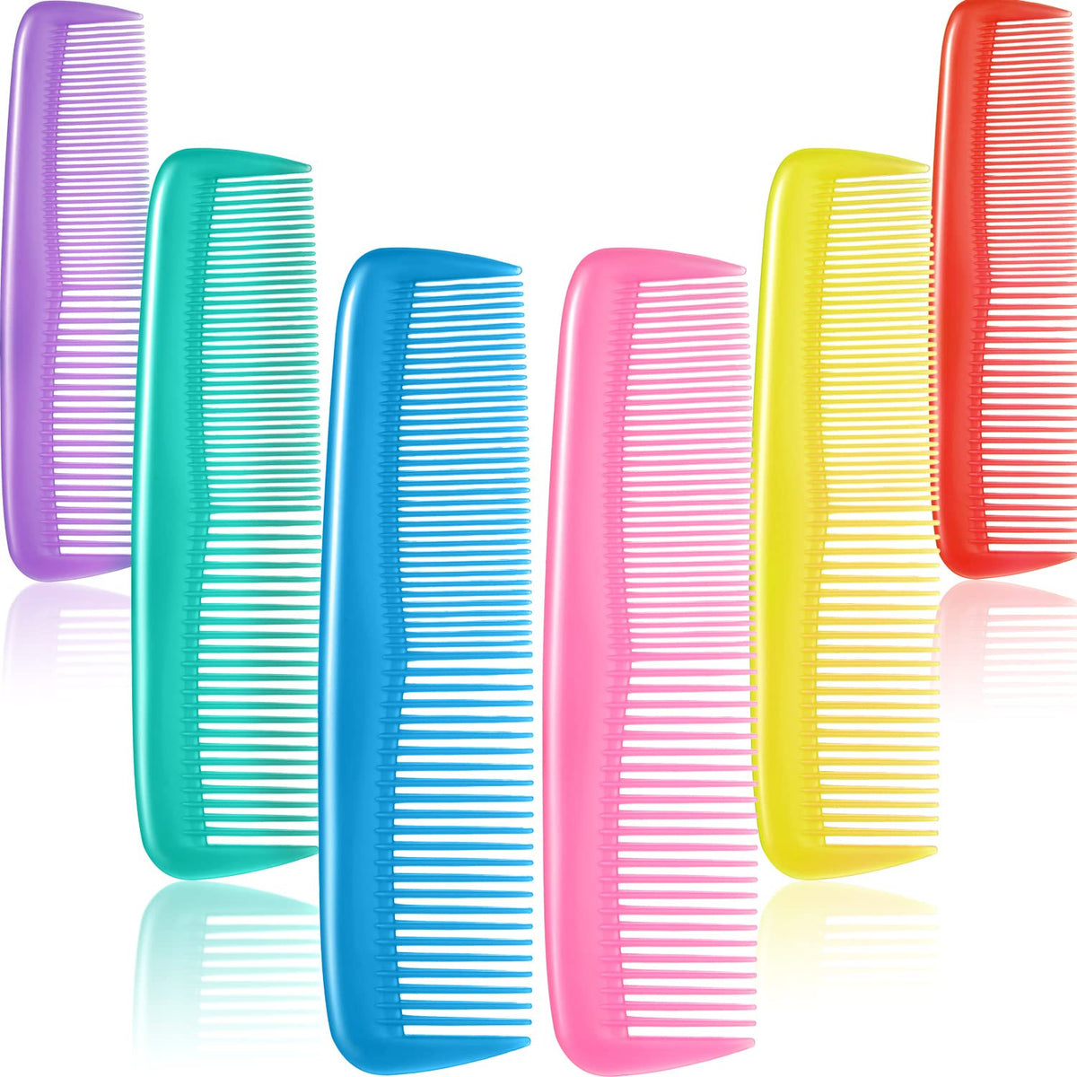 Leinuosen conjunto de 12 peines para cabello, portátil y con dientes finos para peinar con facilidad.