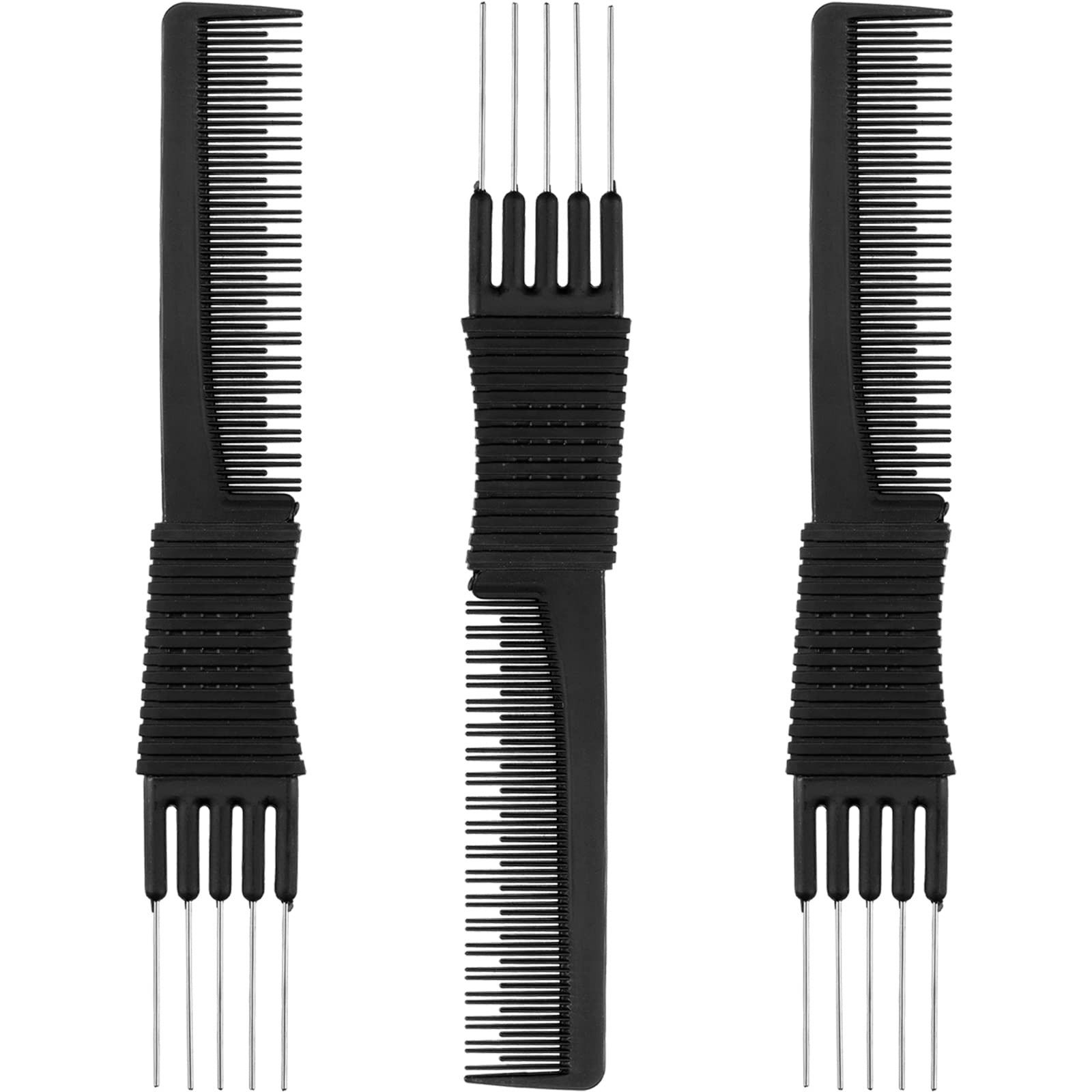 Peine de carbono Leinuosen, frente del producto, ideal para dar volumen sin dañar el cabello.