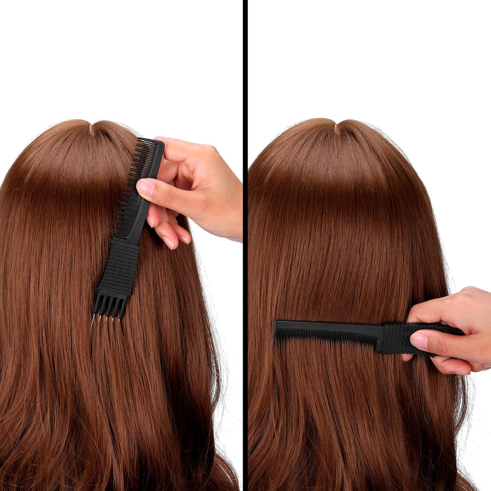 Peine de carbono Leinuosen, material ligero y resistente al calor, ideal para secado suave.