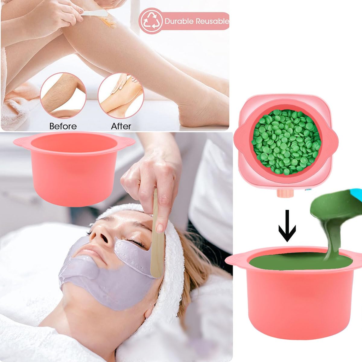 Espátulas LEISENOR para cera, ideales para mezclar y aplicar.