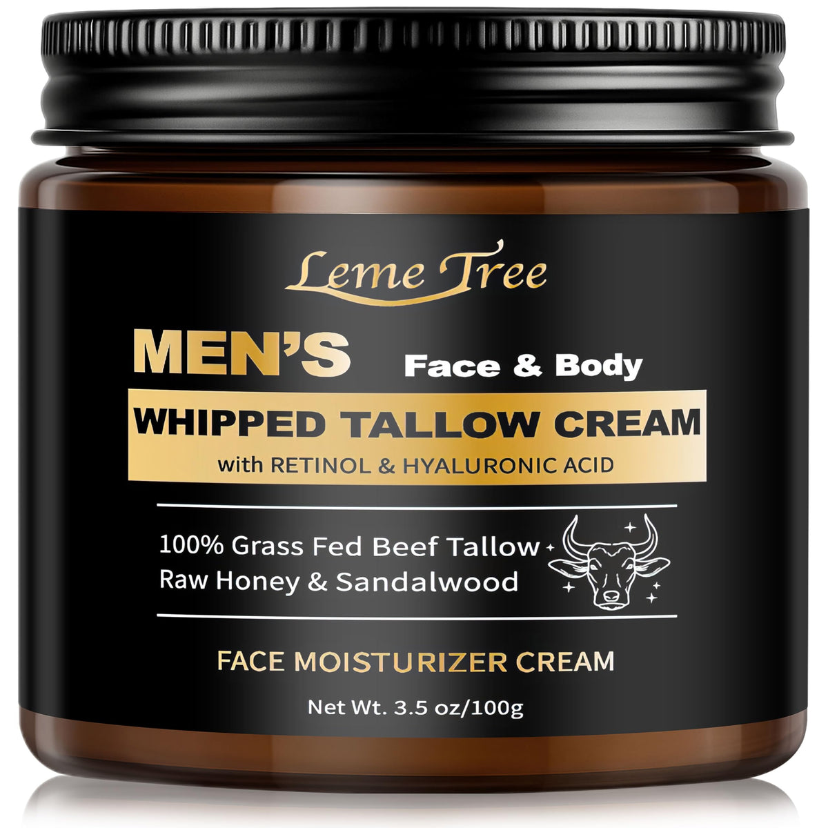 LemeTree grasa de res crema piel textura suave para hidratación diaria