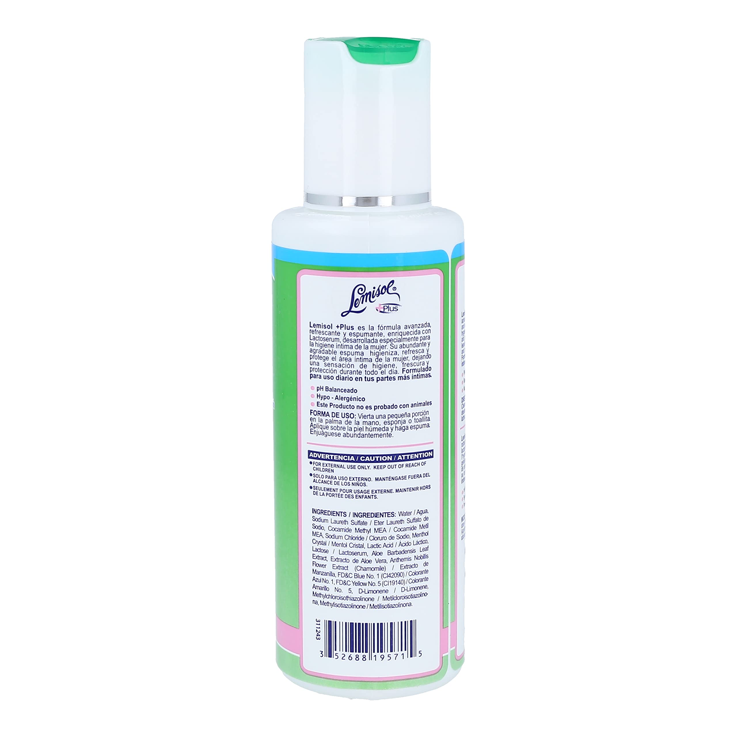 Lemisol Limpiador Diario Suave: textura cremosa para piel sensible y limpieza suave.