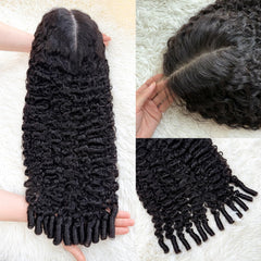 Cabello birmano virgen 15A Lemoda, teñible y rizado con facilidad.
