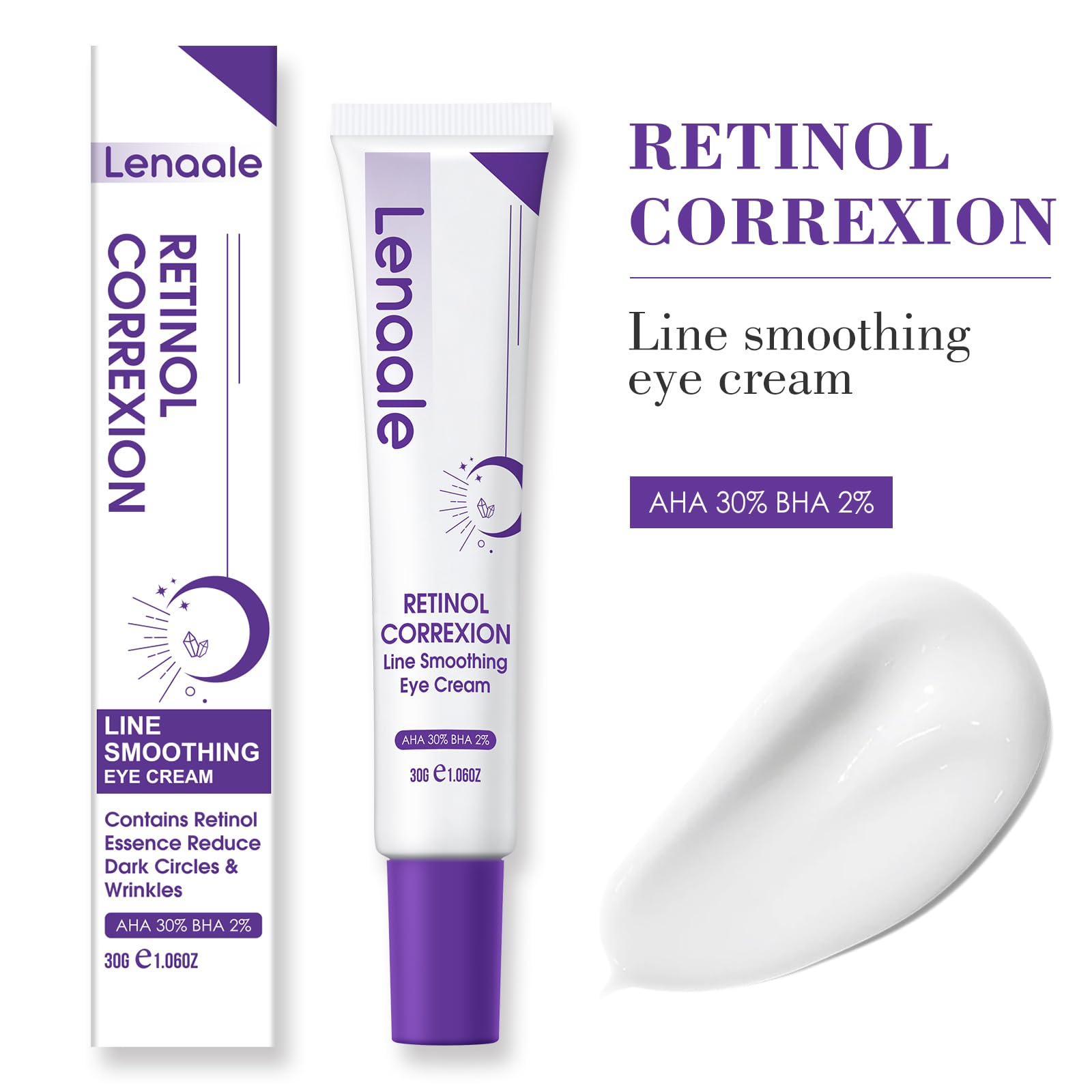Lenaale crema para posibles mejoras en la hinchazón de ojeras.