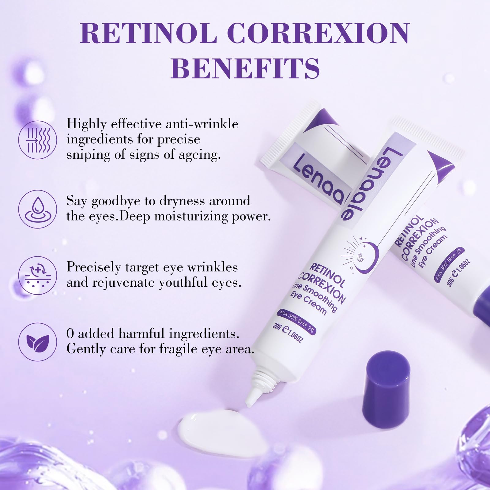 Lenaale exfoliación suave con AHA/BHA para tono uniforme.