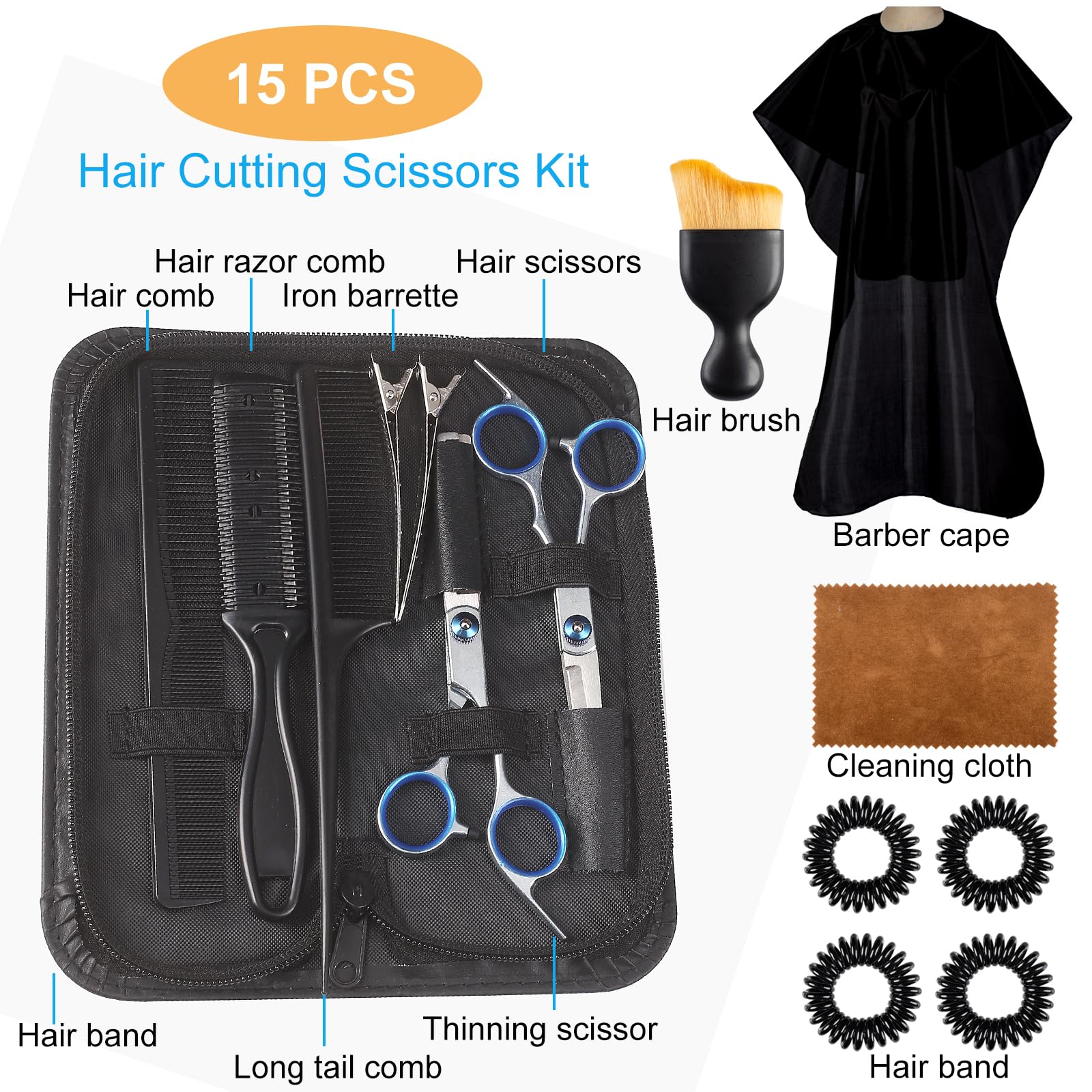 Lengnoyp tijeras texturizadoras para depurar mechones sin dañar el cabello