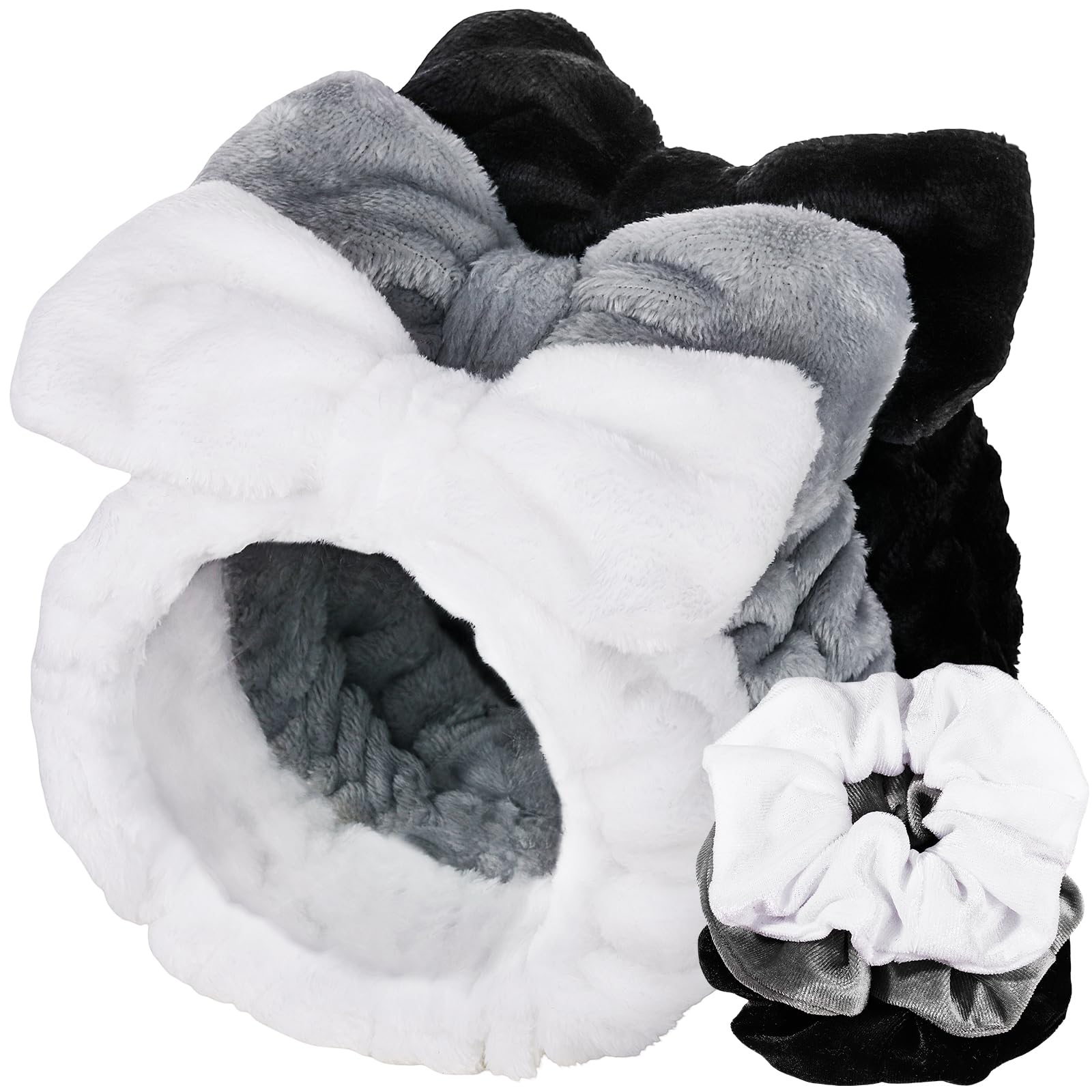 LEOBRO banda spa en tres colores para cuidar el cabello durante la limpieza facial