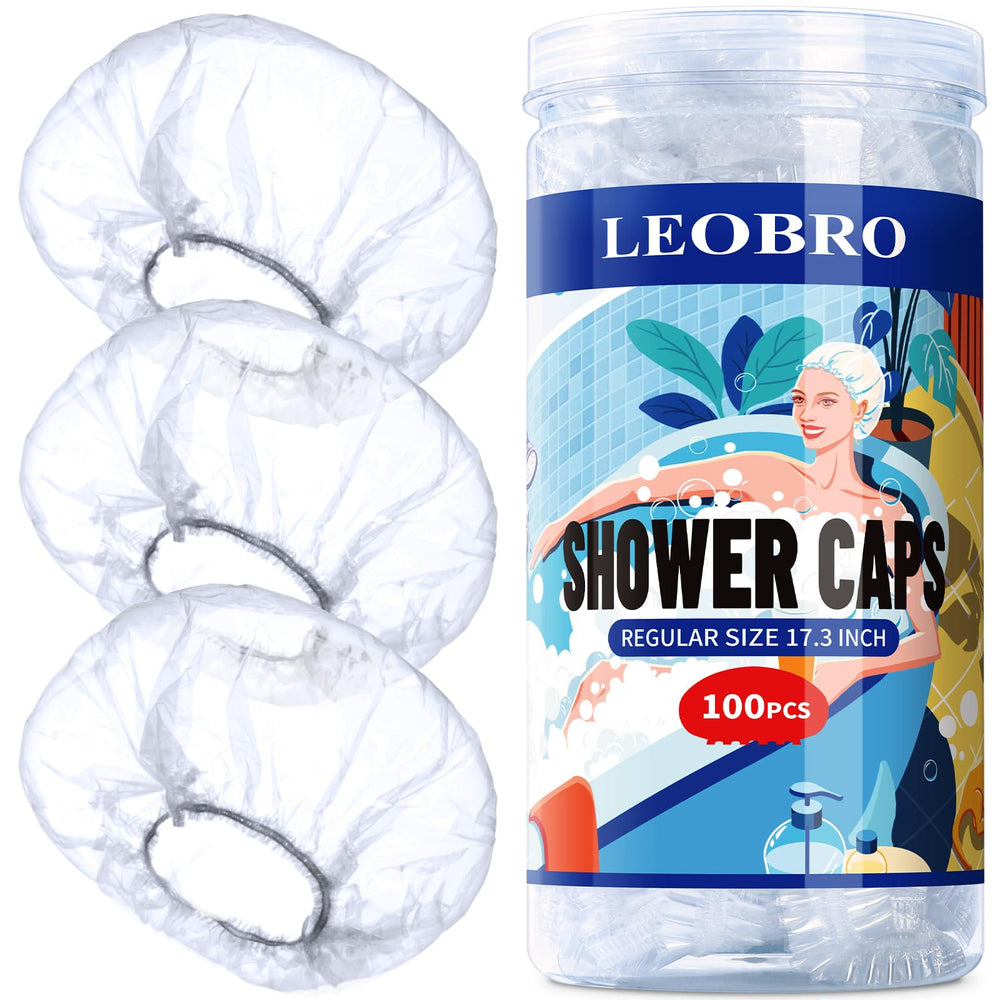 LEOBRO capuchas desechables para ducha, conjunto de 100, protege el cabello durante tratamientos