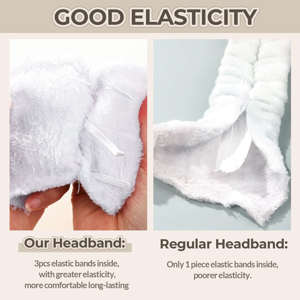 Ideales para lavado facial y maquillaje con sujeción estable