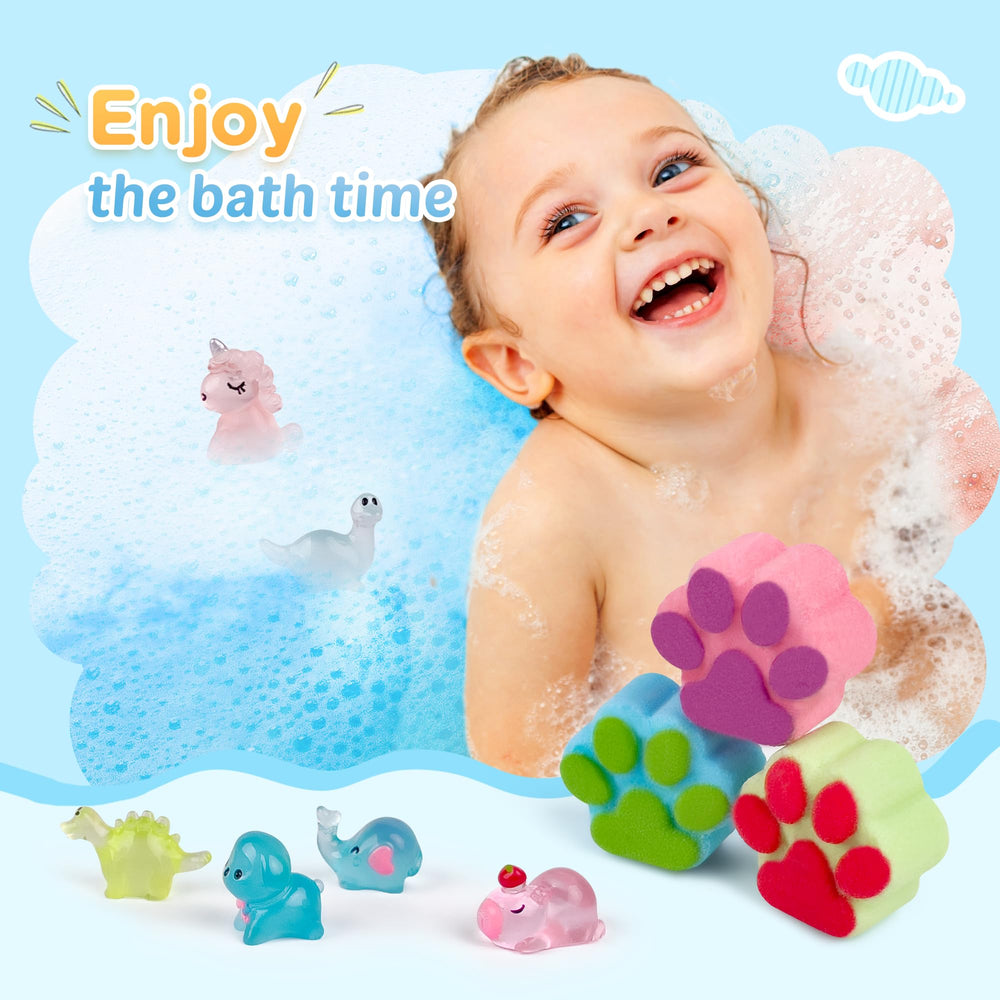 Bombe de bain leoce avec jouet licorne et surprise.
