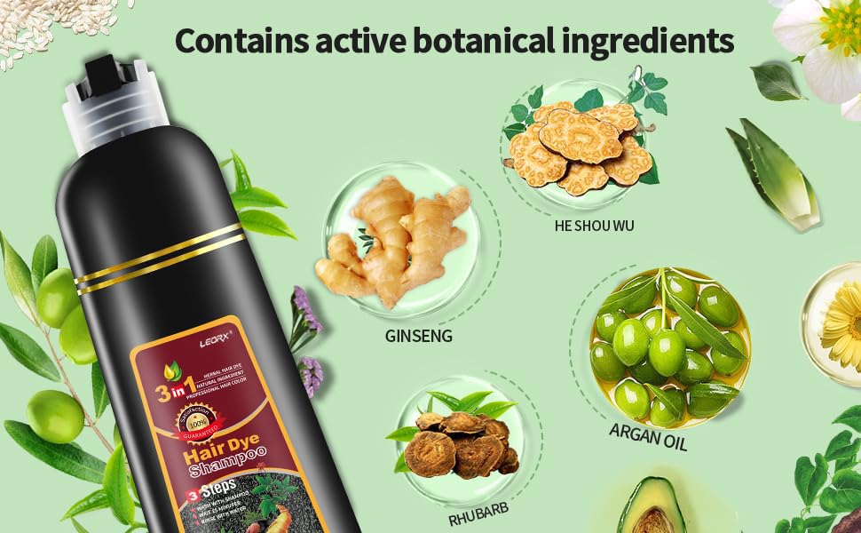Ingredientes naturales de Leorx 3 en 1: aceite de oliva y hierbas nutritivas