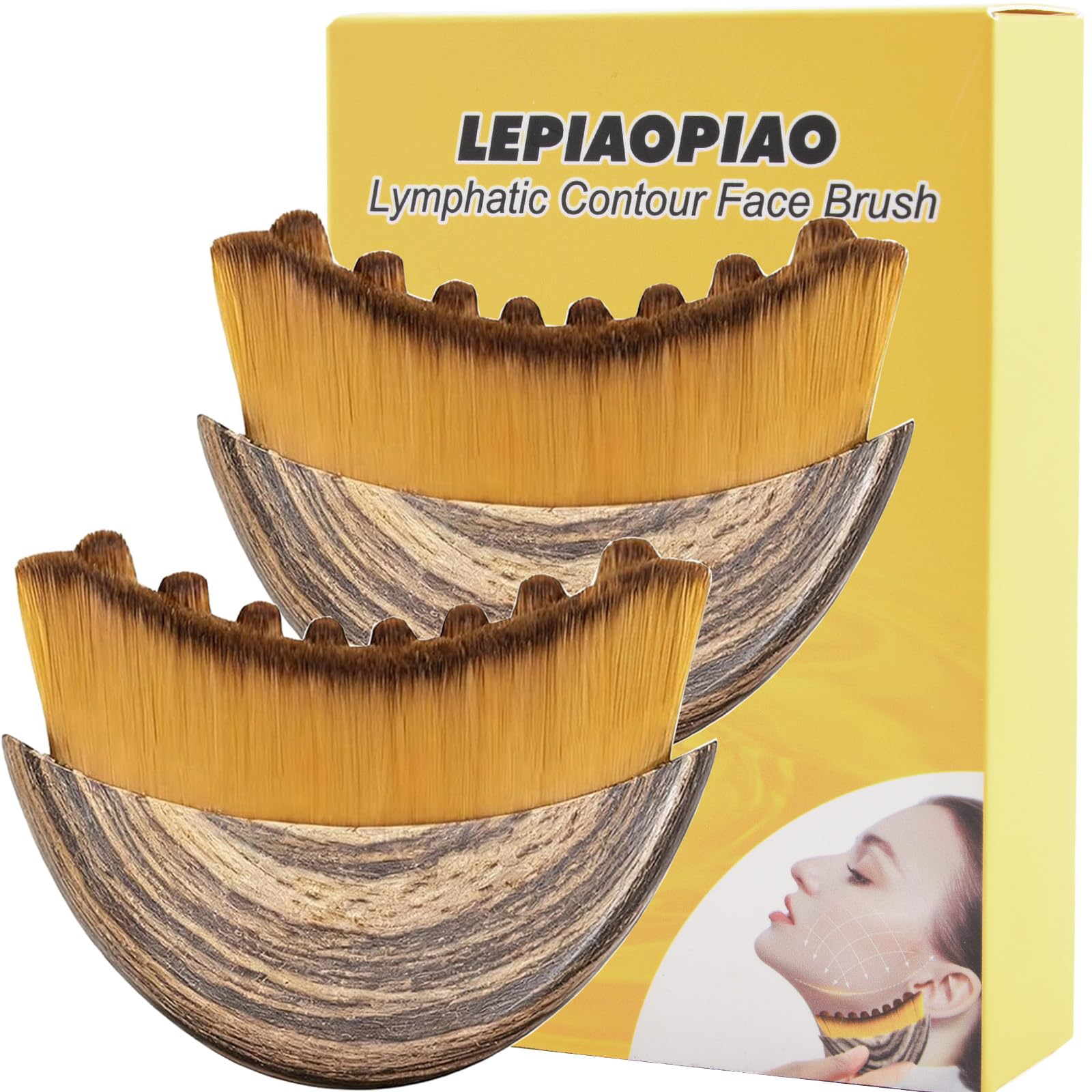 LEPIAOPIAO cepillo linfático masaje facial para aliviar la tensión