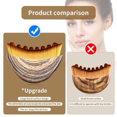 LEPIAOPIAO Cepillo linfático suave facilita el masaje facial.