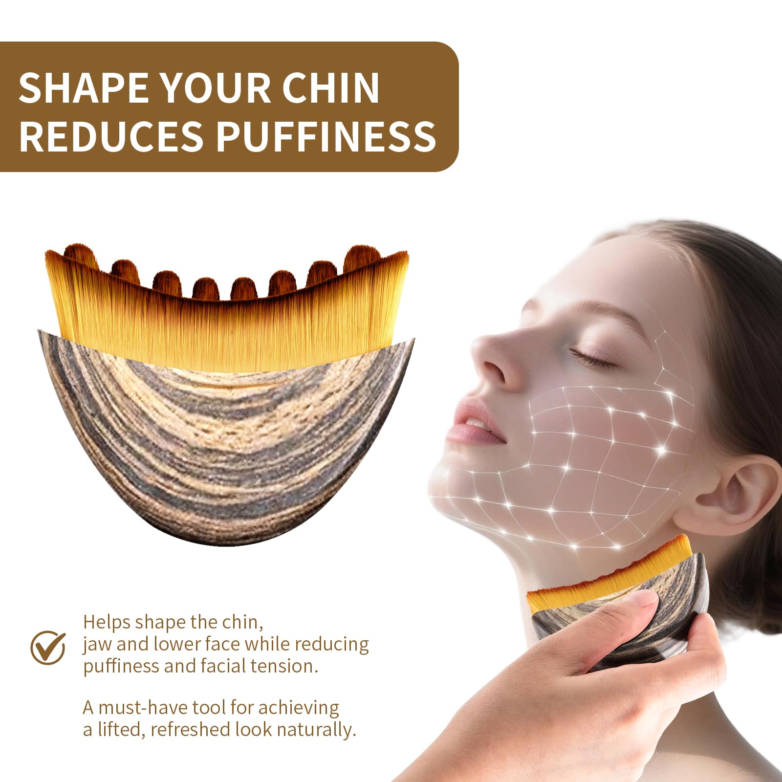 LEPIAOPIAO Masaje linfático facial para relajación de músculos faciales.