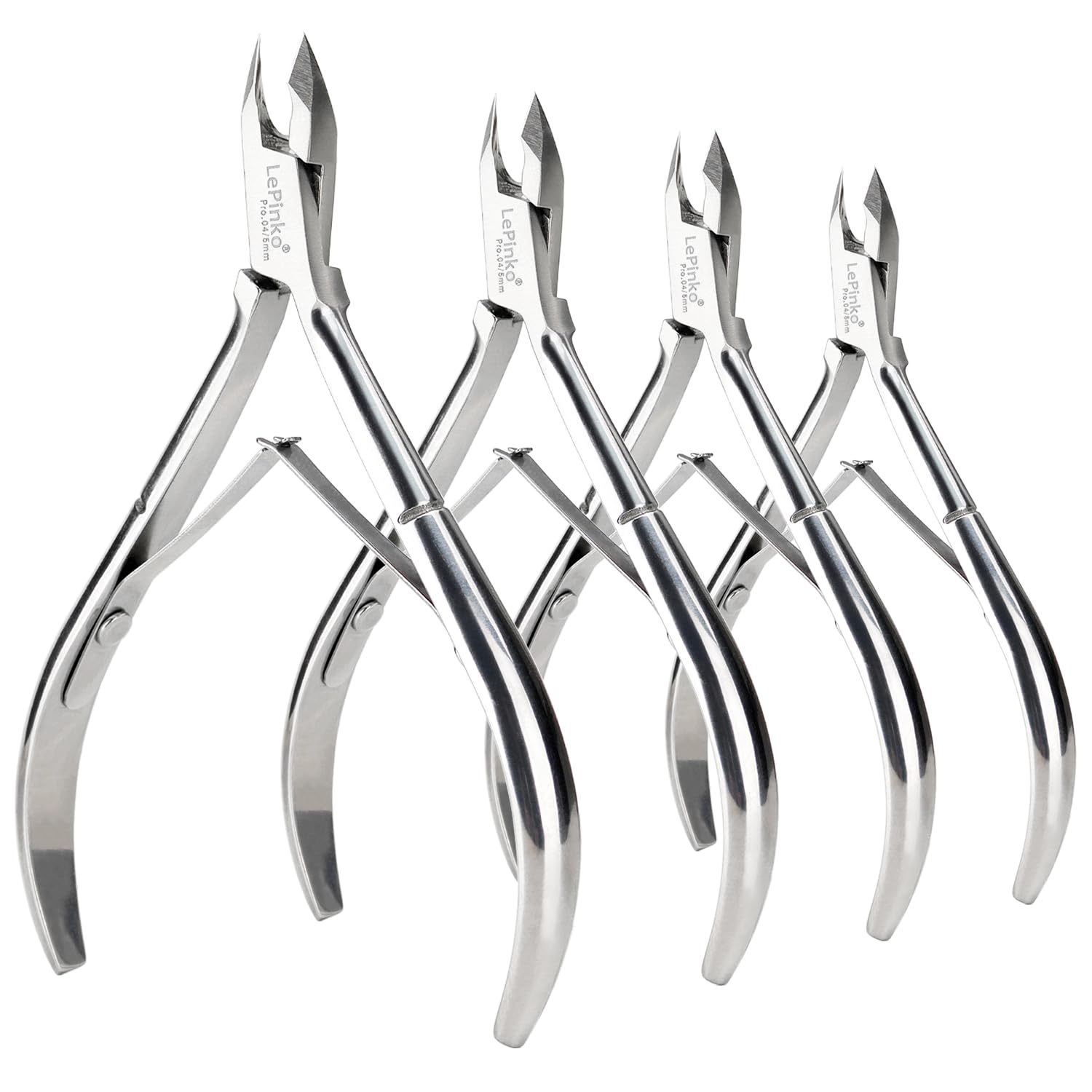 LePinko coffret 4 coupe-cuticules pour une manucure précise à domicile.