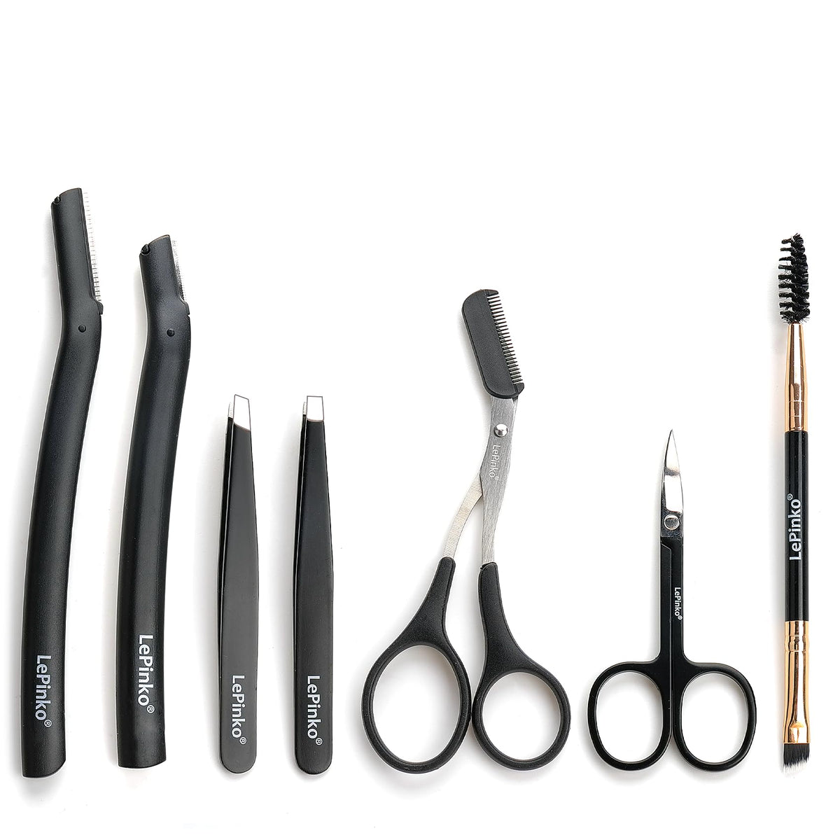 LePinko kit cejas siete-en-uno: acabado definido y cómodo de usar