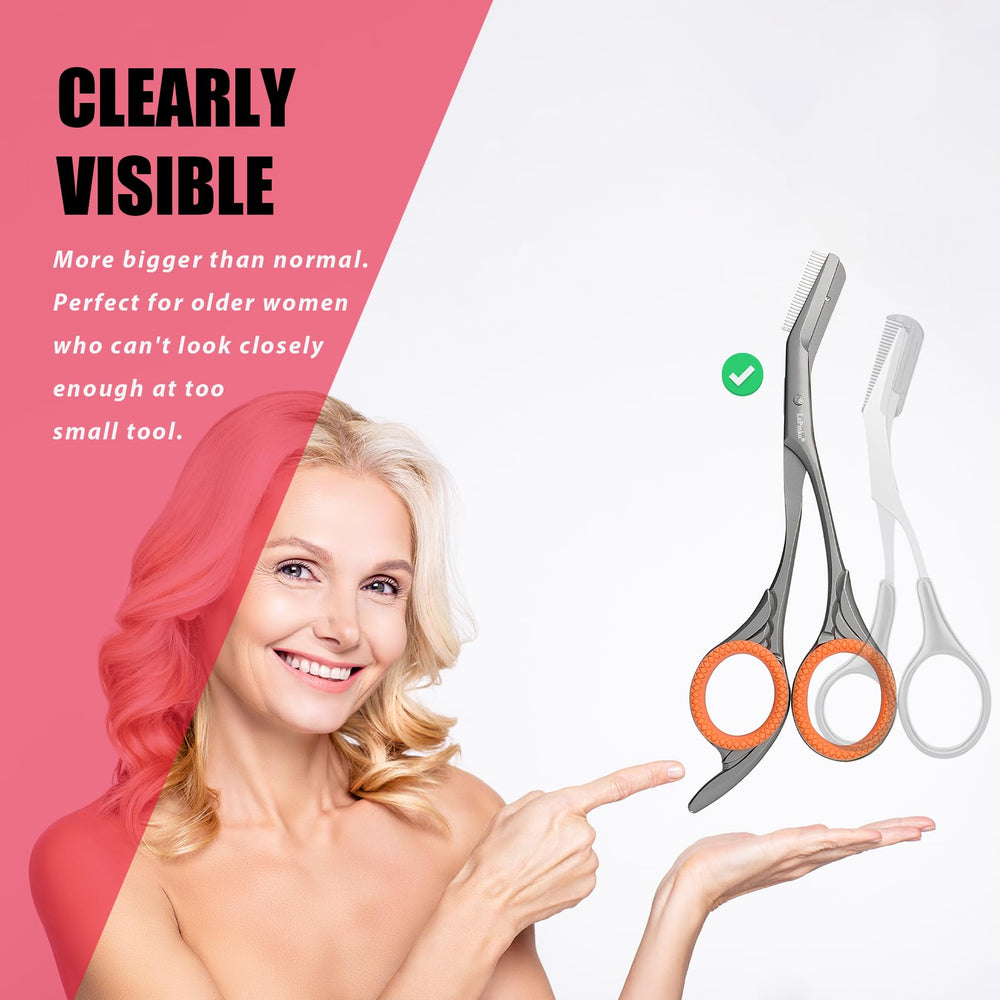LePinko tijeras cejas, empaque portátil ideal para viajar