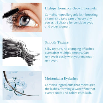 Lestpola Mascara 60+ realza pestanas densas para un look voluminoso