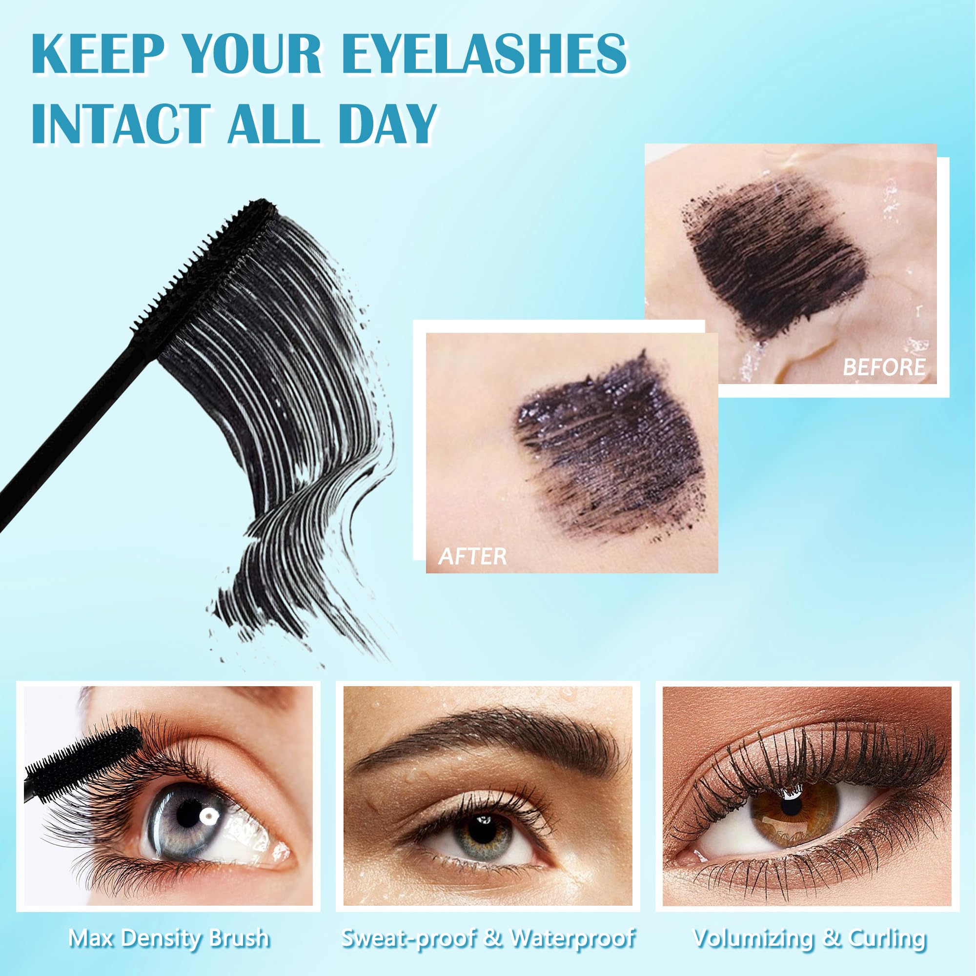 Lestpola Mascara 60+ volumen y longitud para pestañas más largas