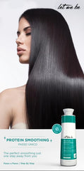 Let Me Be Hair Keratin, application sur cheveux secs pour routine rapide.