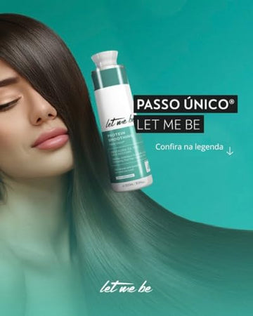 Let Me Be Hair Keratin, résultat lisse après traitement pour look poli.
