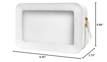 LETGO bolsa cosméticos transparente, almacenamiento ordenado y fácil de limpiar.
