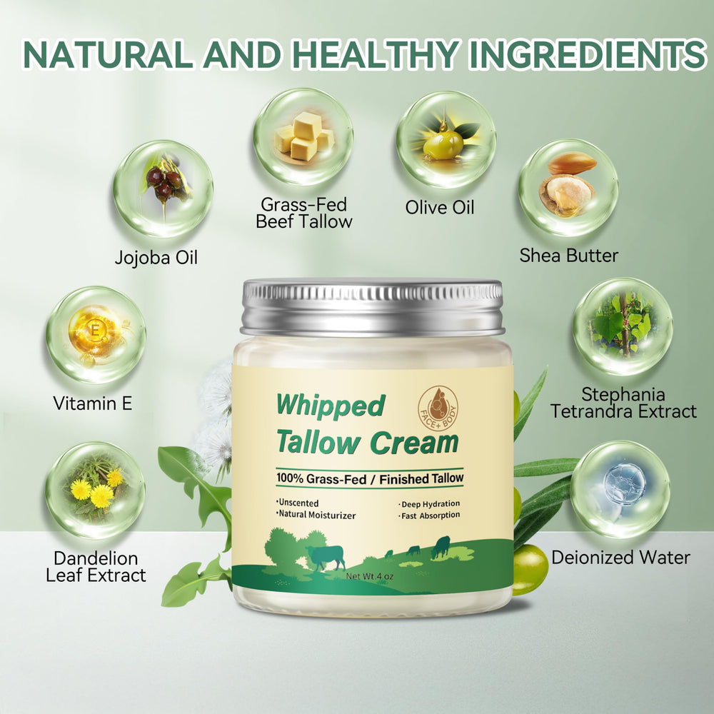 Textura nutritiva de Letscarey grasa de res, crema facial sin perfume
