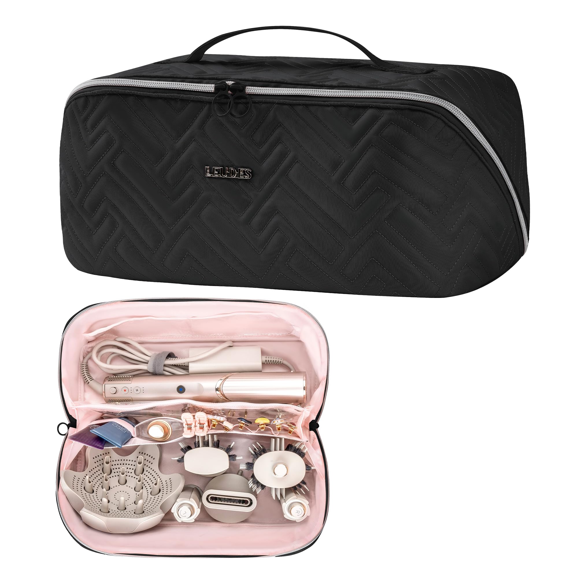 Estuche Leudes para herramientas de cabello Dyson Airwrap, cómodo y organizado.