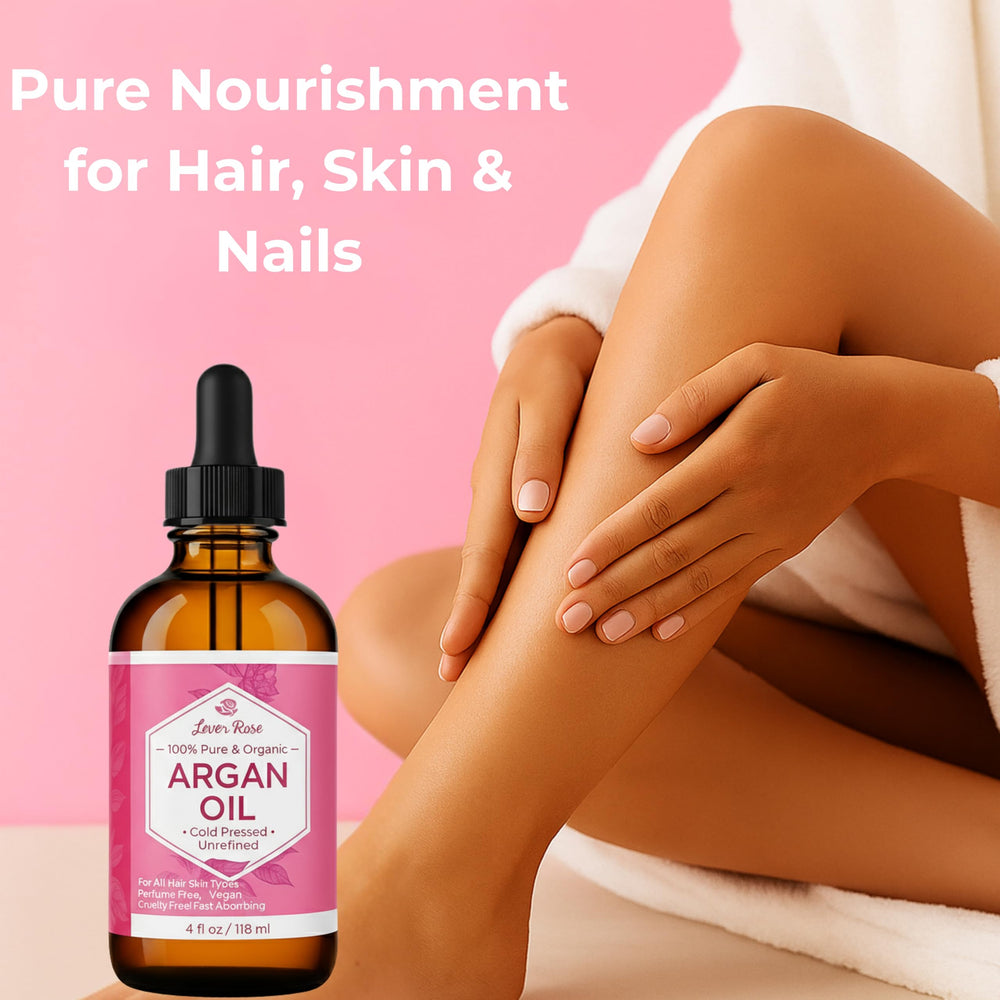 Aceite de argán prensado en frío para piel suave y cabello saludable.