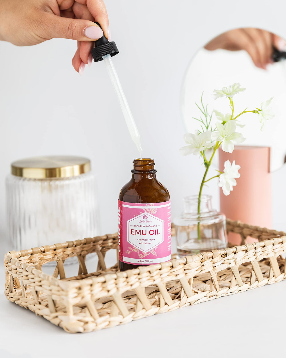 Aceite de Emú sin olor para rostro y cabello
