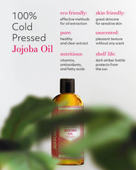 Leven Rose Jojoba Oil etiqueta detallada del producto para confianza.