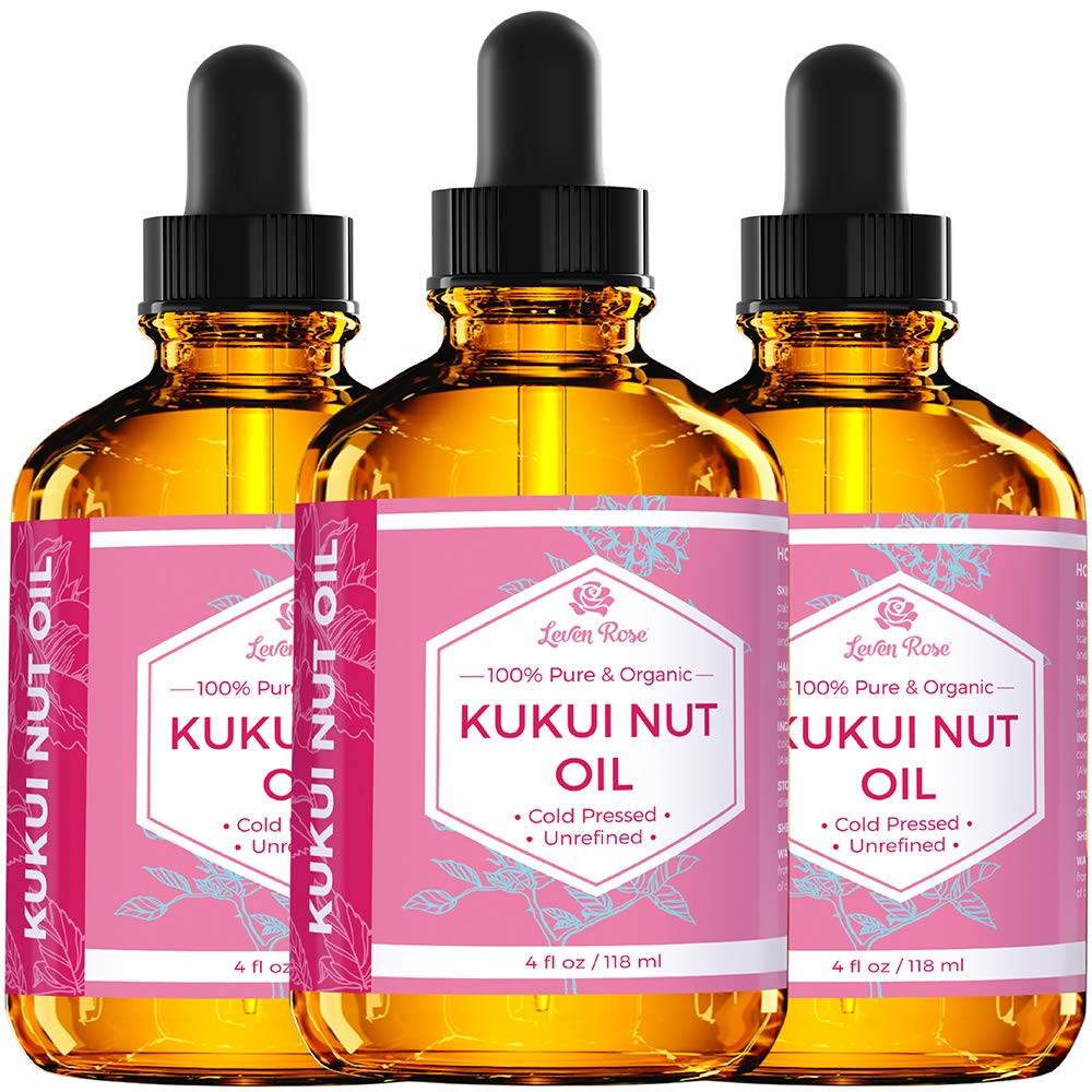 Leven Rose Kukui Nuez, absorción rápida para uso diario sin residuo.