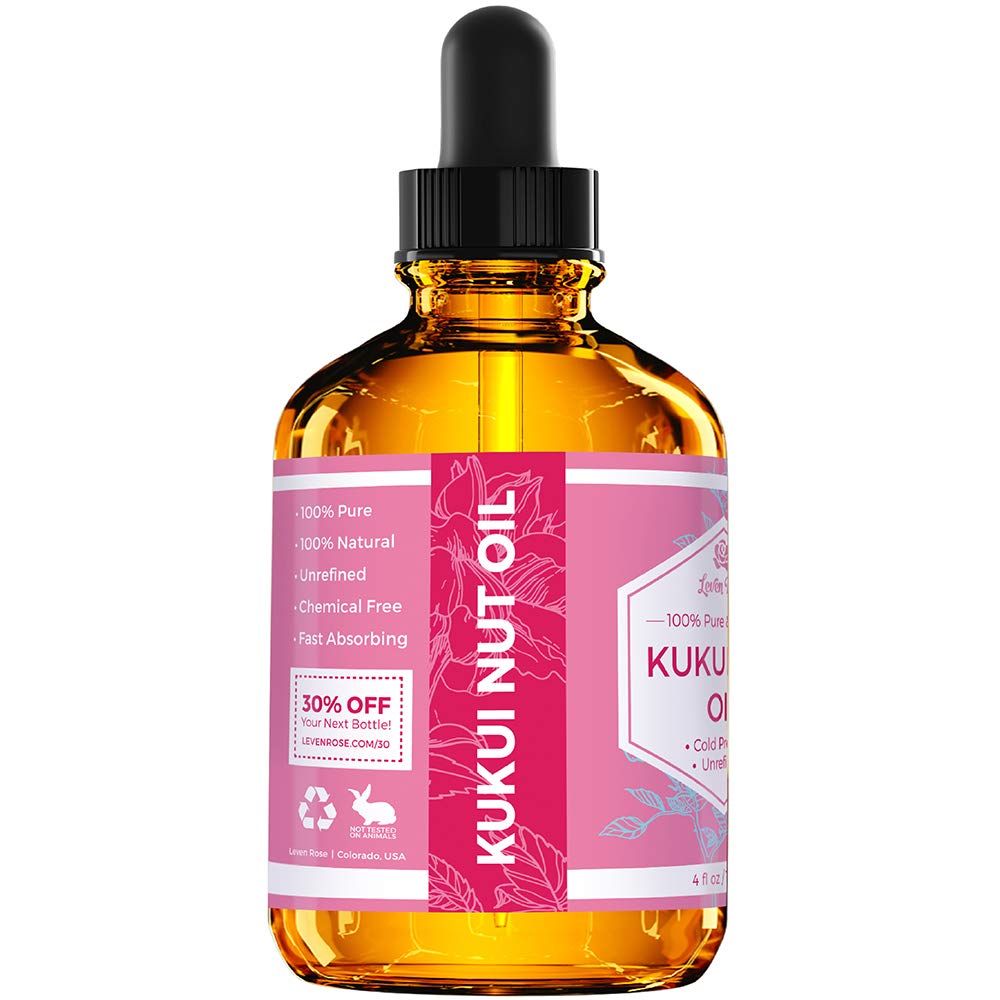 Leven Rose Kukui Nuez, piel y cuidado facial con absorción rápida.