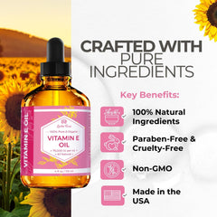 Leven Rose Vitamina E para humectación uniforme de la piel