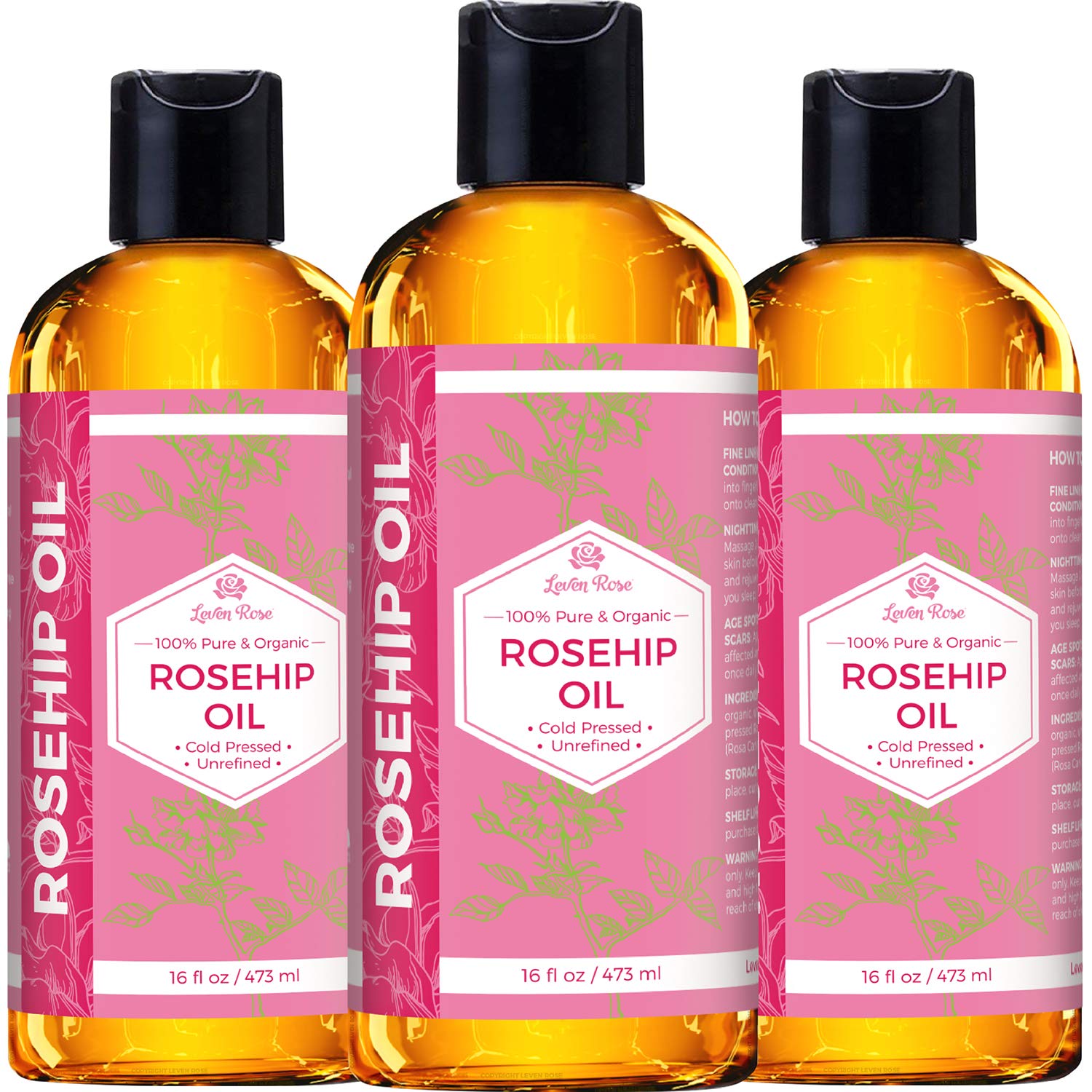 Leven Rose huile de rose musquée pour lèvres, soin polyvalent et douceur