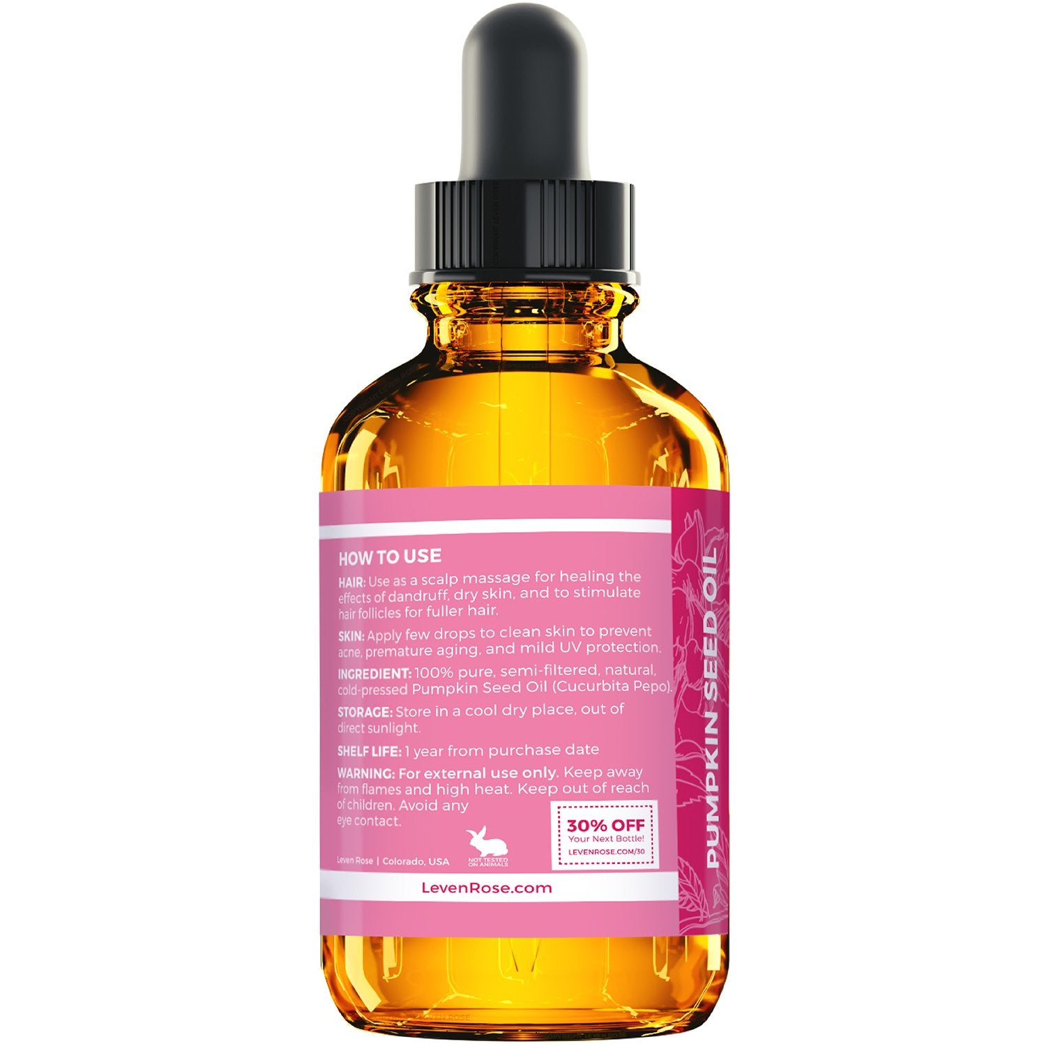 Leven Rose, masaje en cuero cabelludo para cabello más nutrido y flexible.
