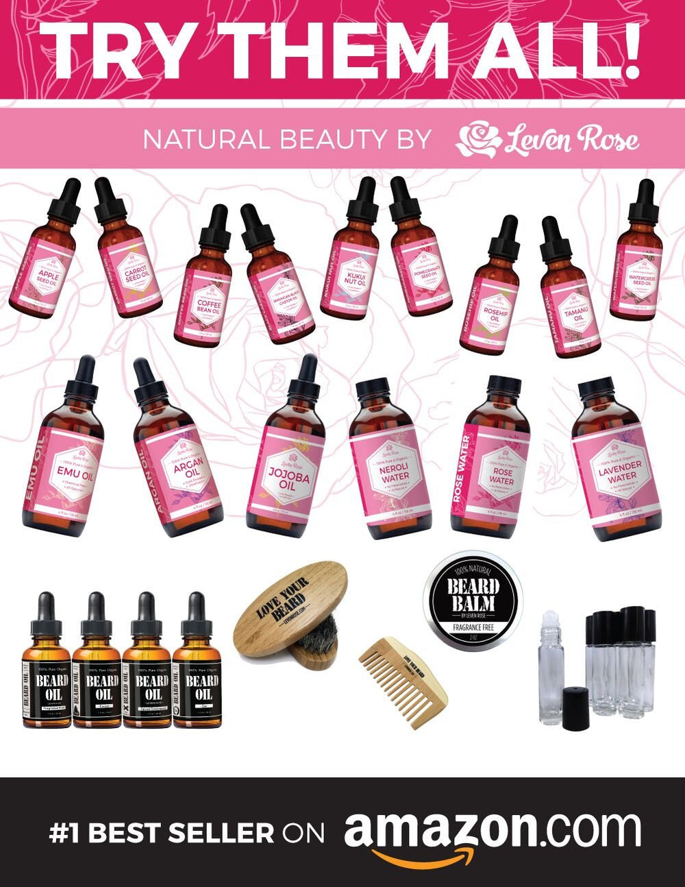 Leven Rose Sea Buckthorn oil label shows 100 percent organic cold pressed