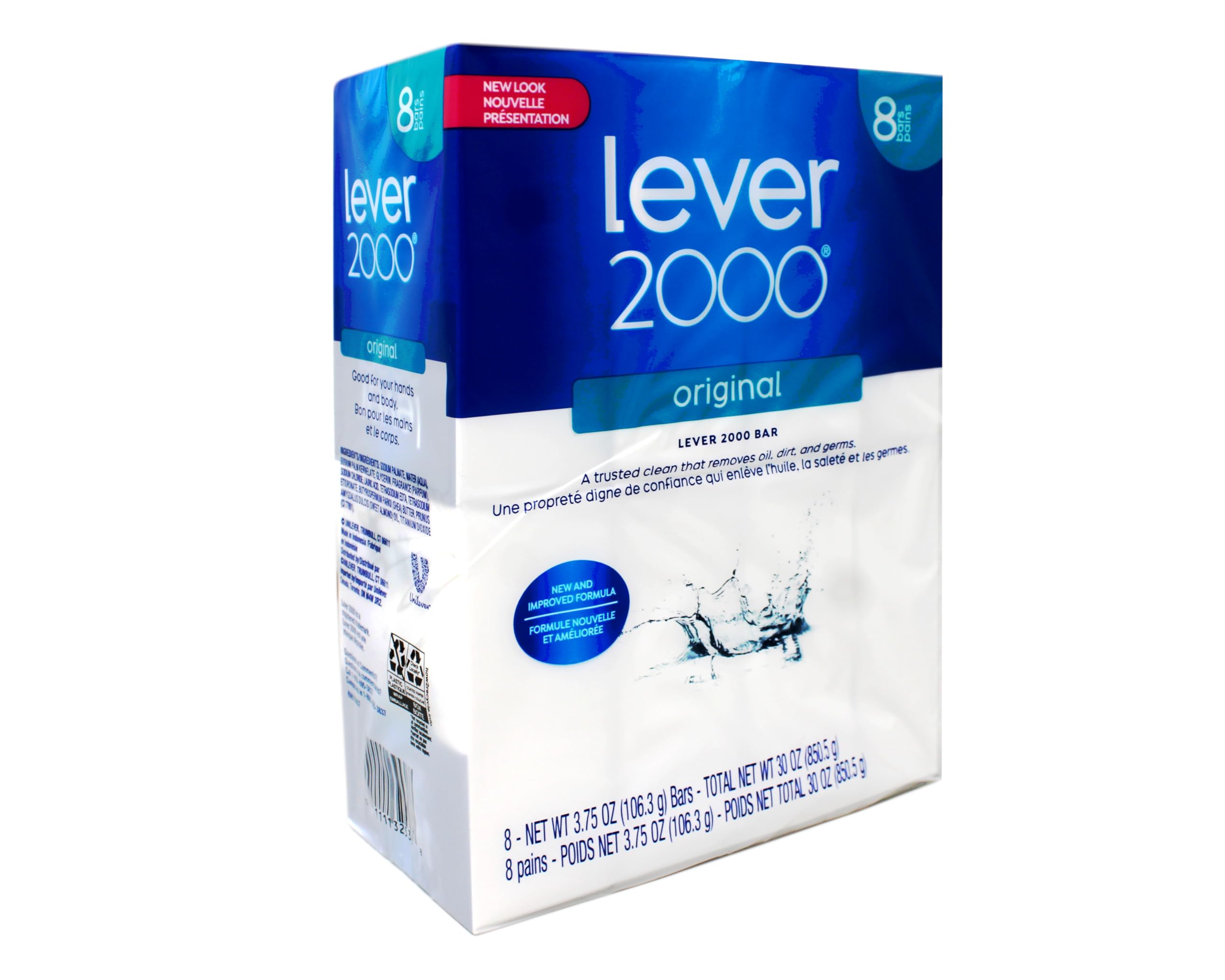 Savon Lever 2000 détail barre : texture invitante idéale pour usage quotidien
