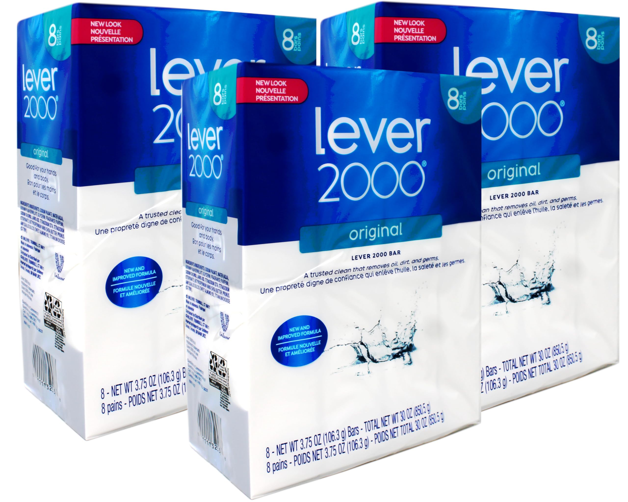 Savon Lever 2000 emballage : présentation fiable et pratique pour la salle de bain