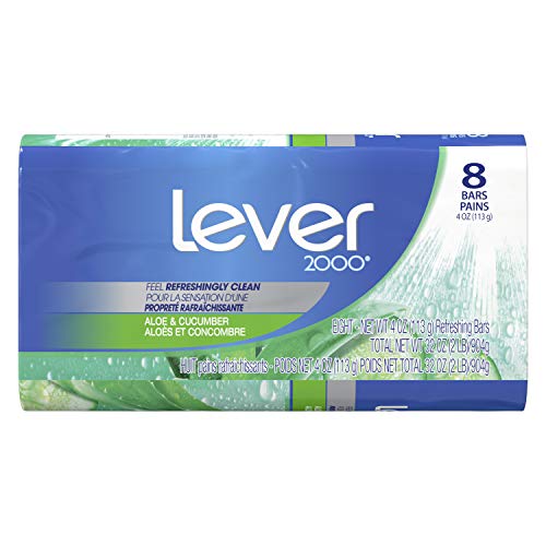 Jabón Lever 2000 Original Fresh, barra de limpieza suave para uso diario.