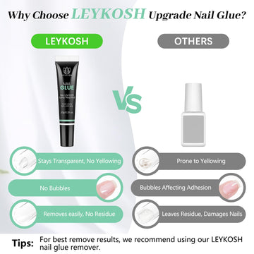 LEYKOSH nail glue no lamp required for fast curing