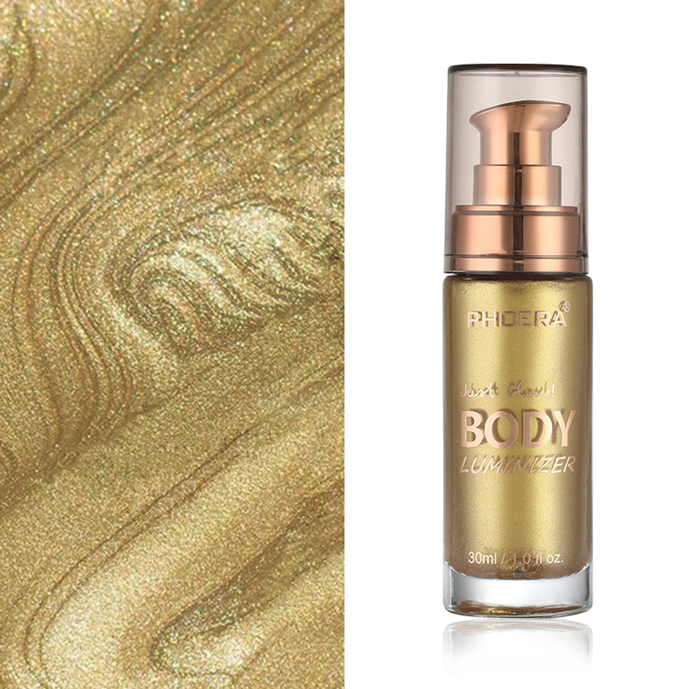 Lezero Body Shimmer Oil on skin shows sun-kissed glow and silky tone.